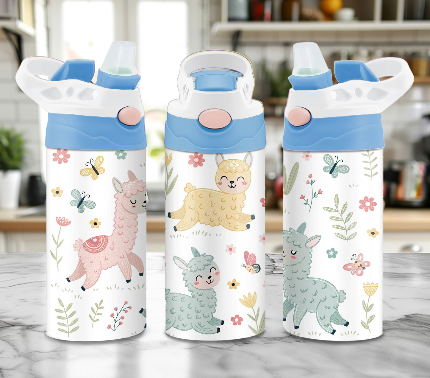 Cute Llama - 12oz Kids Tumbler