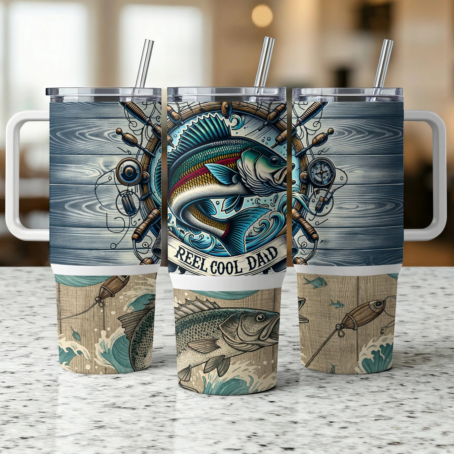 Fishing - 40oz Printed Tumbler