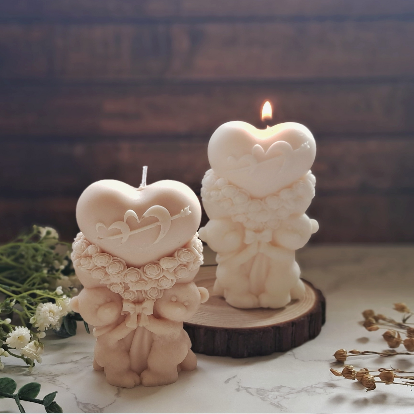 Love Teddy Bear Candle - Unscented