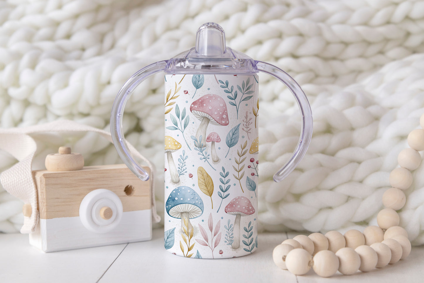 Mushrooms - 12oz Kids Sippy Cup