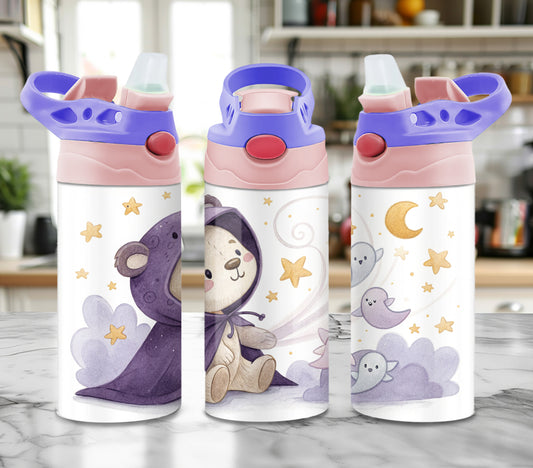 Cute Halloween Bear - 12oz Kids Tumbler