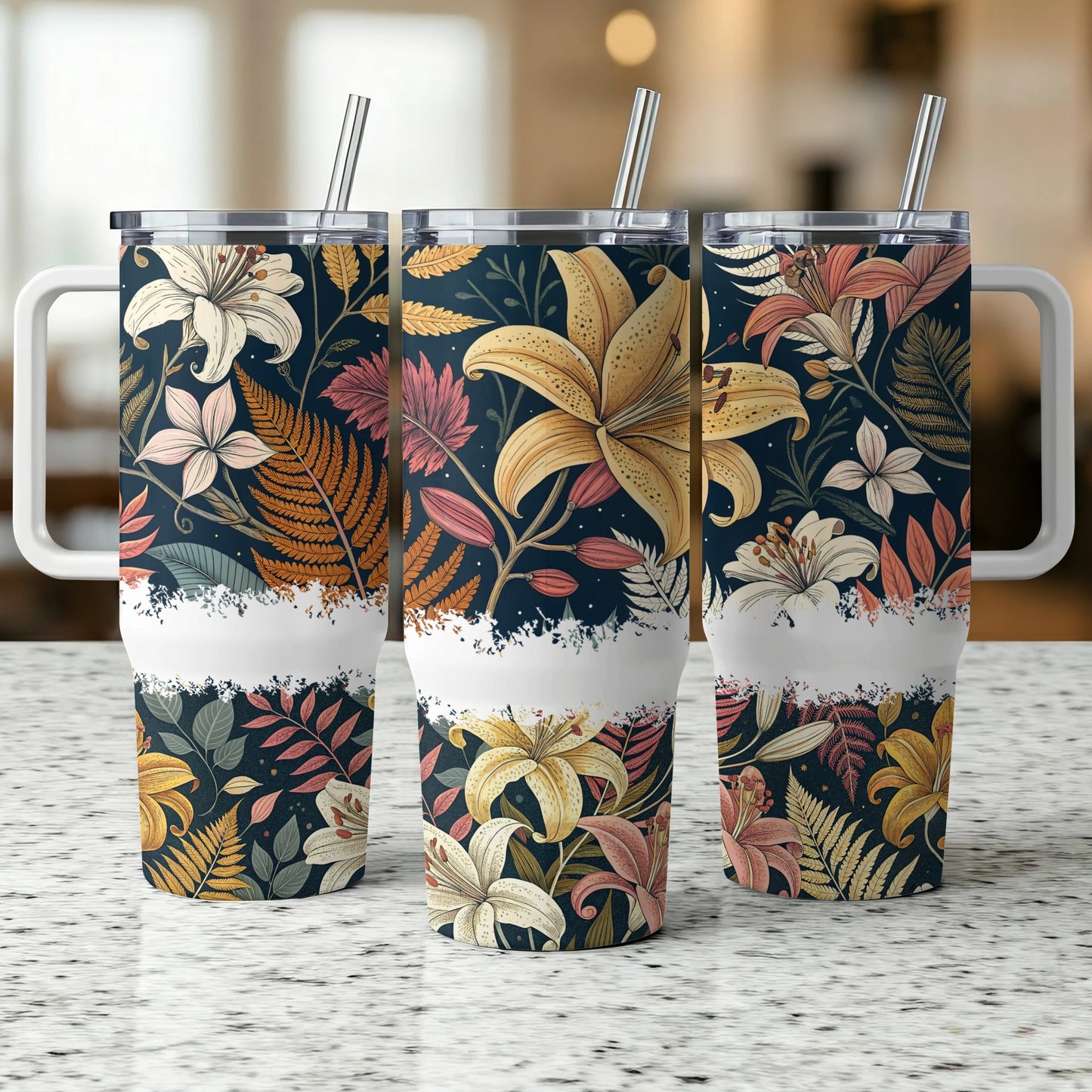 Floral Designs - 40oz Printed Tumbler