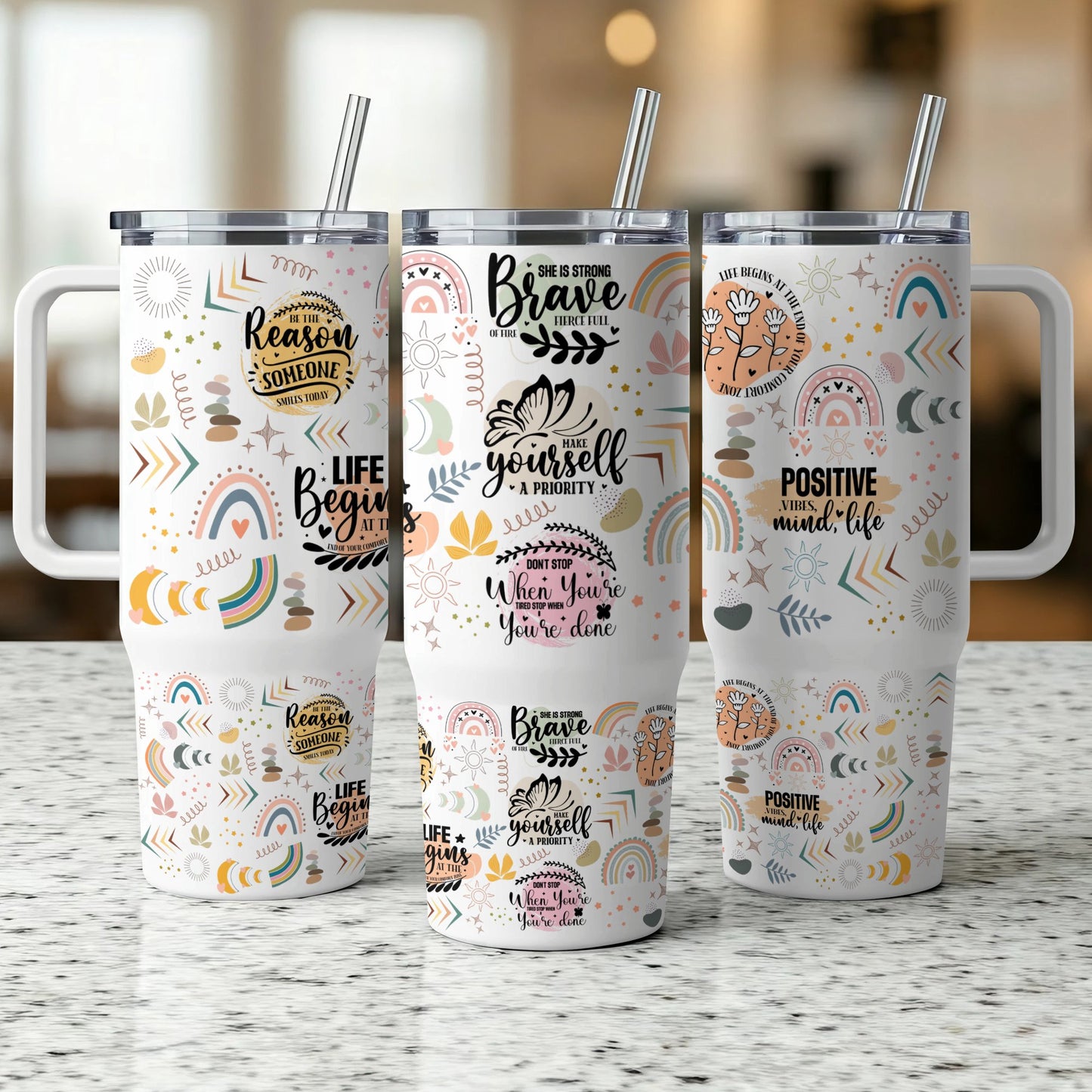 Motivation - 40oz Printed Tumbler