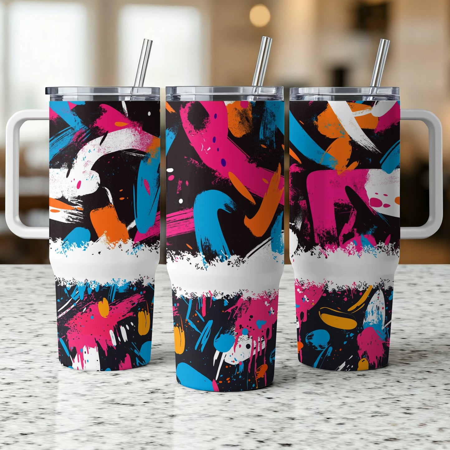 Abstract Art - 40oz Printed Tumbler