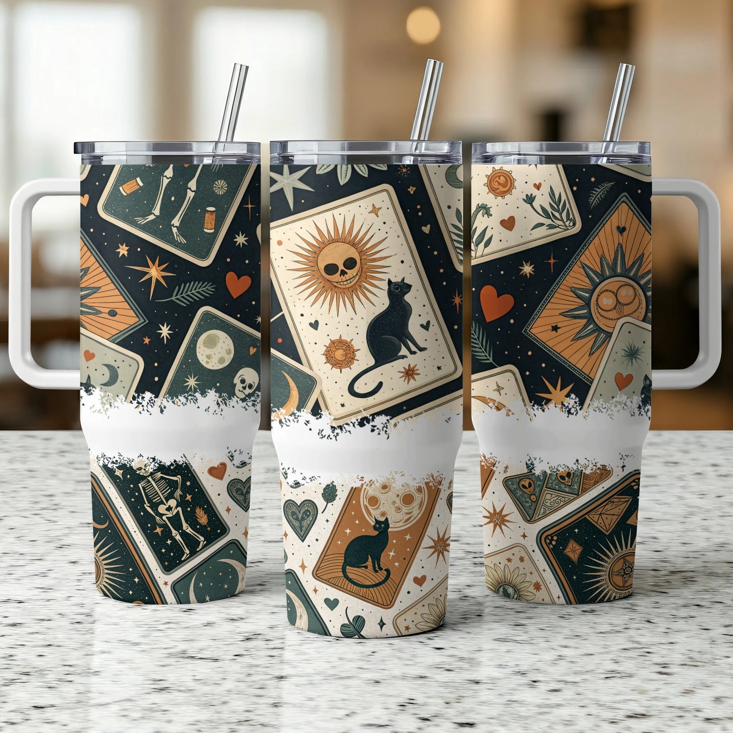 Tarot Card - 40oz Printed Tumbler