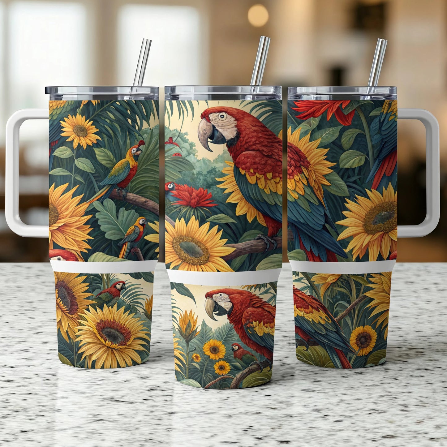 Tropical Paradise - 40oz Printed Tumbler