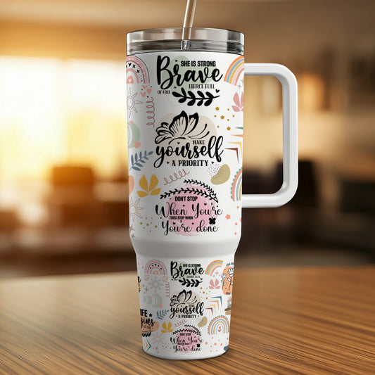 Motivation - 40oz Printed Tumbler
