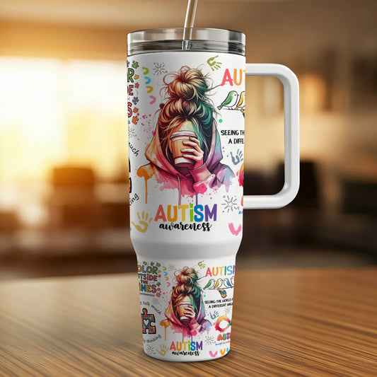 Autism - 40oz Printed Tumbler