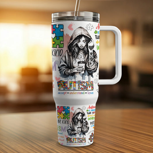 Autism - 40oz Printed Tumbler