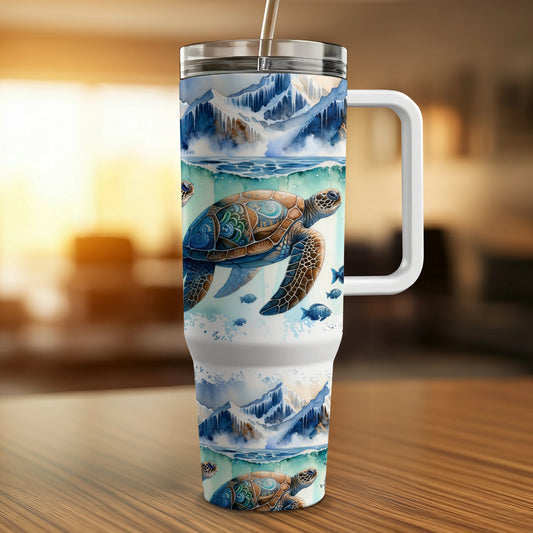 Sea Turtle - 40oz Printed Tumbler