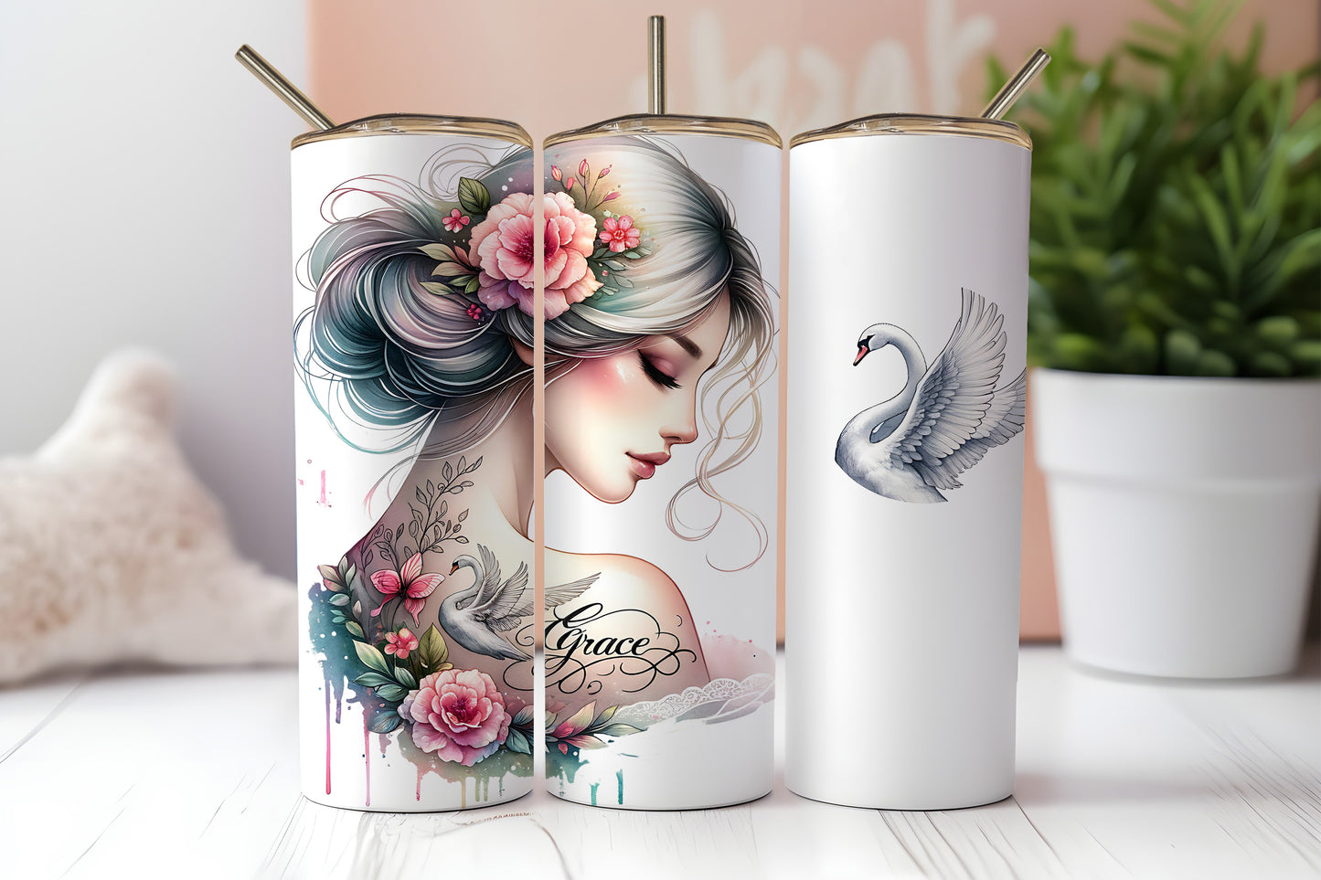 Inspirational Grace - 20oz Printed Straight Tumbler