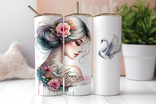 Inspirational Grace - 20oz Printed Straight Tumbler