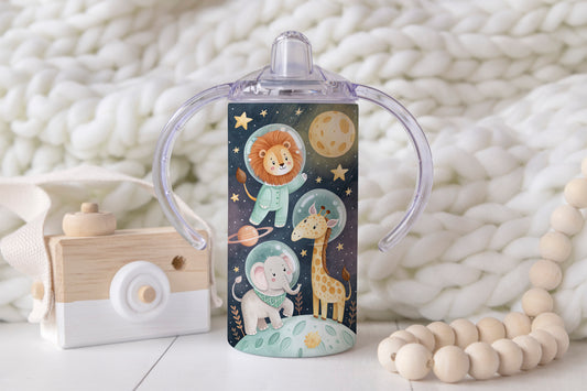 Animals In Space - 12oz Kids Sippy Cup
