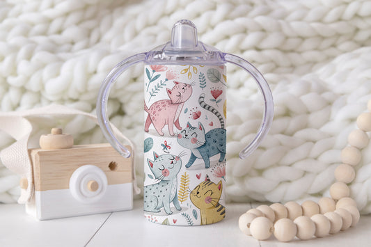 Cats - 12oz Kids Sippy Cup