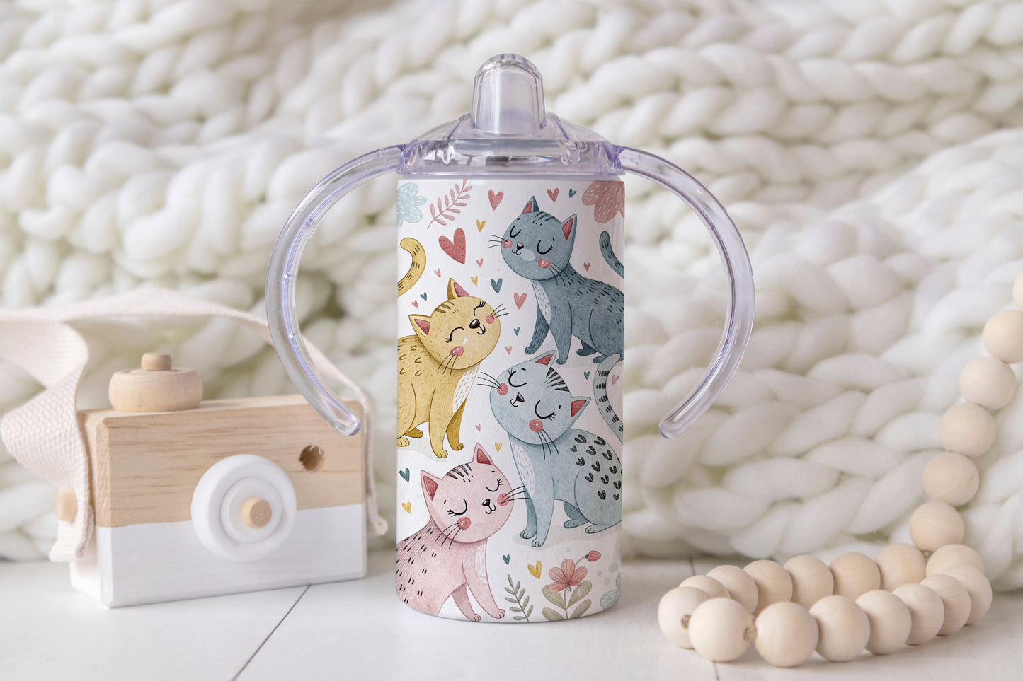 Cats - 12oz Kids Sippy Cup