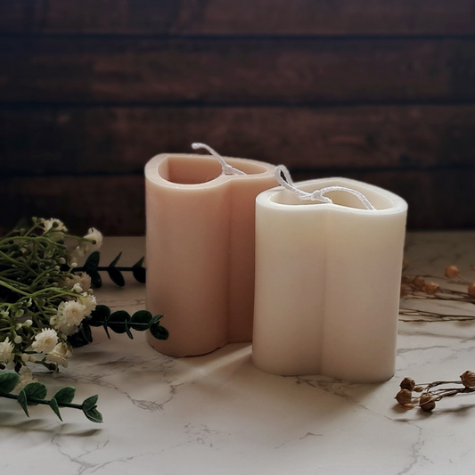 Heart Shaped Candle - Unscented