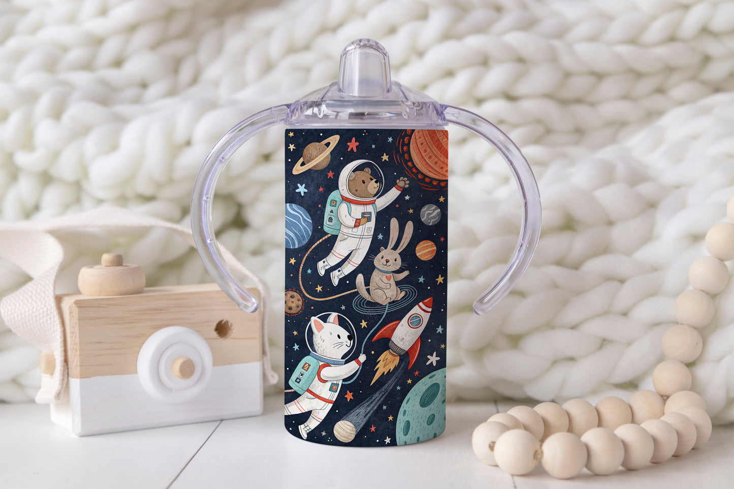 In Space - 12oz Kids Sippy Cup