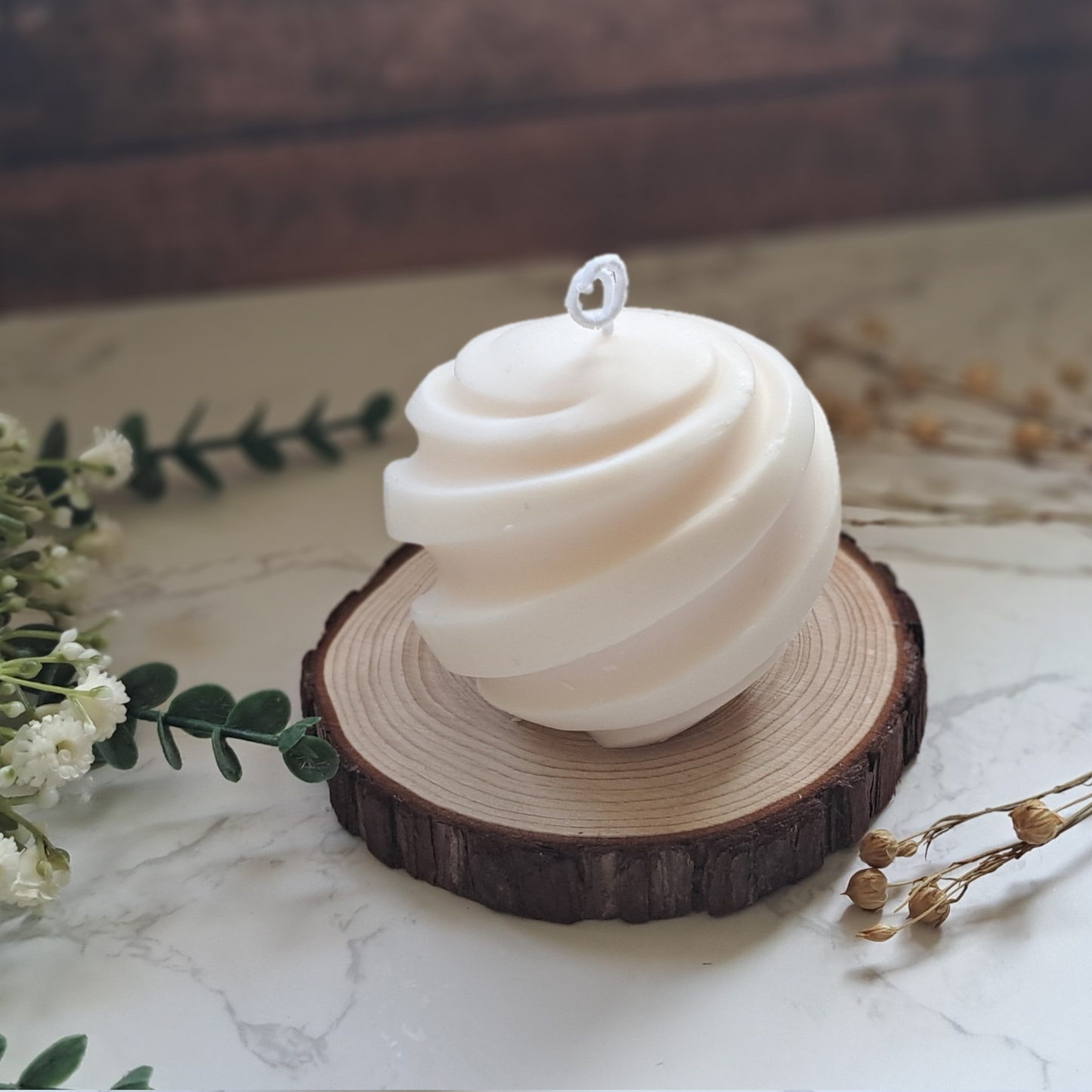 Large Screw Ball Candle - Unscented