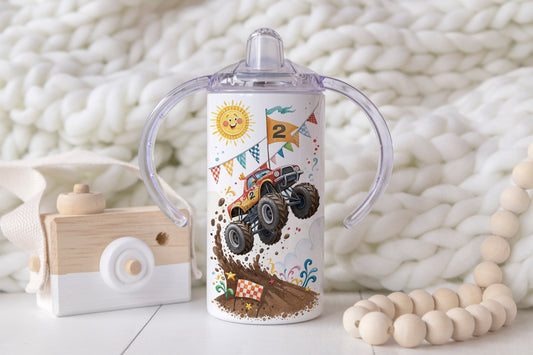 Birthday Monster Truck - 120z Kids Sippy Cup