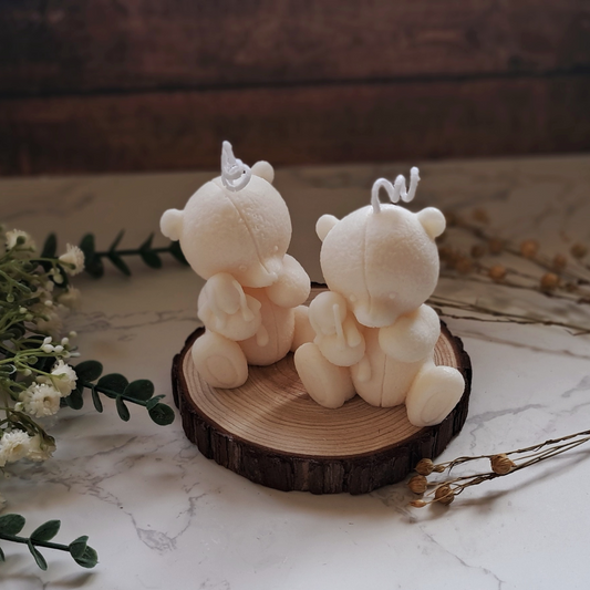 Small Teddy Bear Candle - Unscented