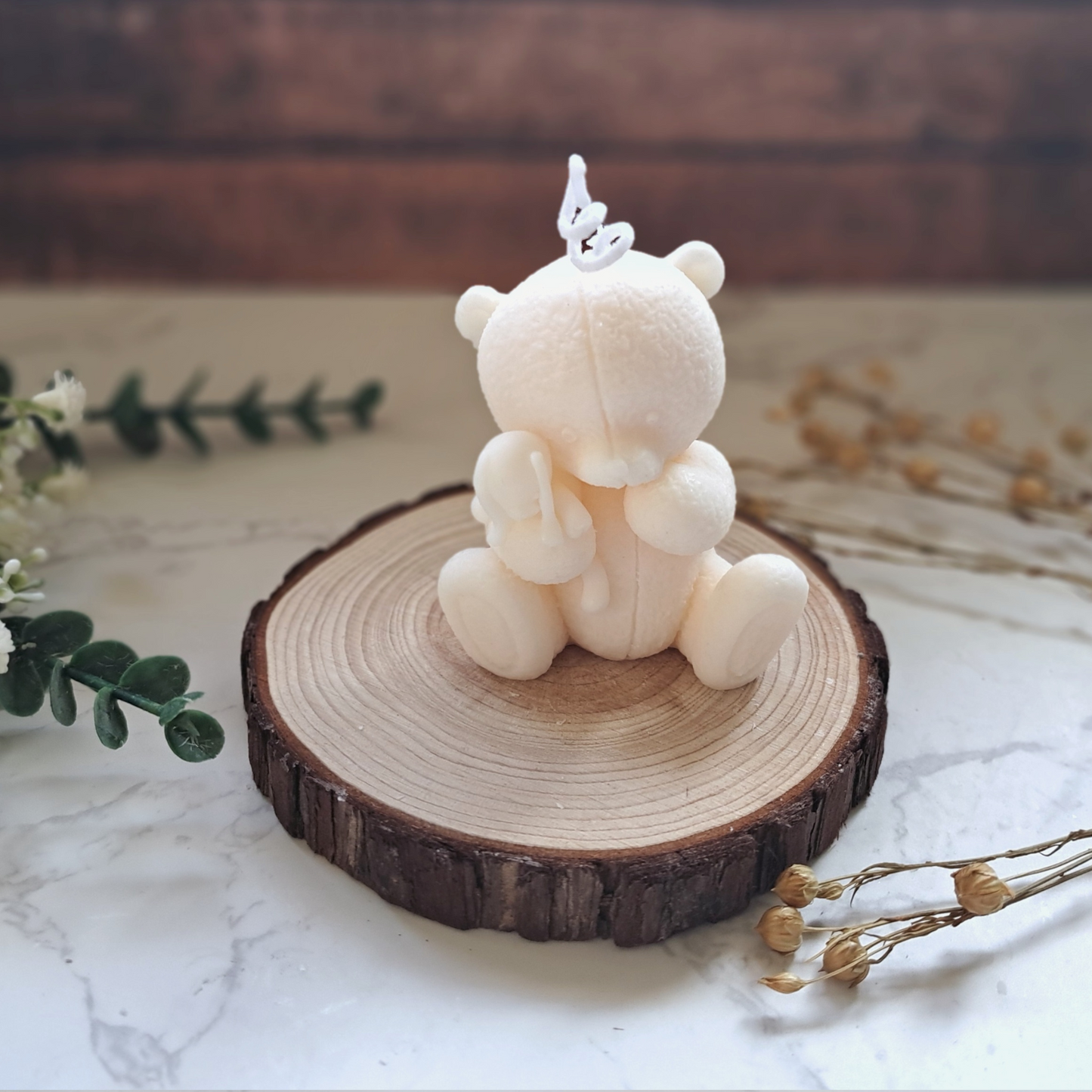 Small Teddy Bear Candle - Unscented