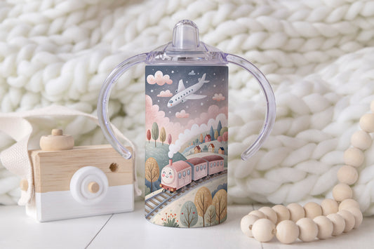 Train and Plane - 12oz Kids Sippy Cup