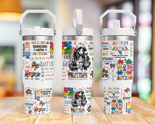 Autism - 30oz Printed Tumbler